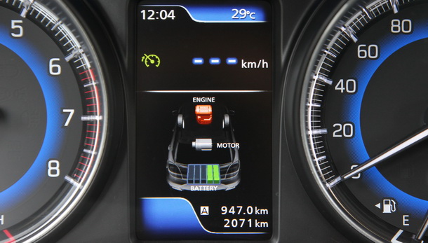 Suzuki Baleno Hybrid battery level