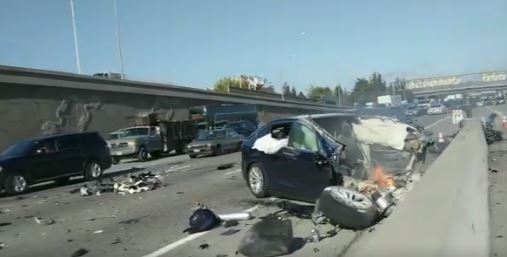 Tesla fatal crash California