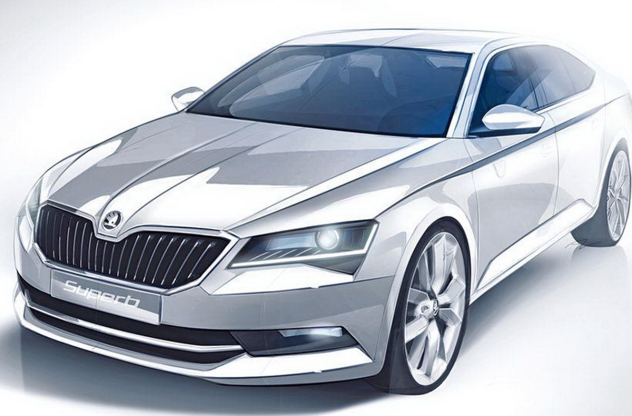 Škoda Superb 2015 sketch