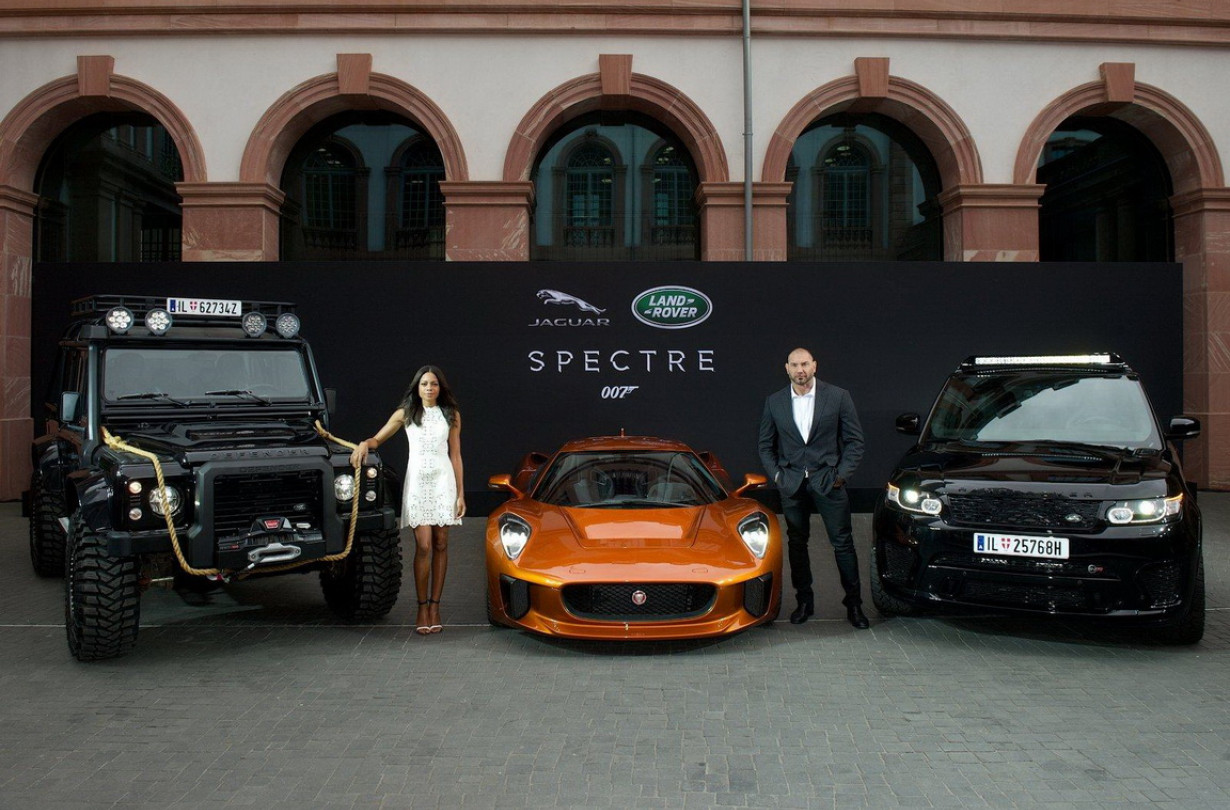 Jaguar Land Rover Spectre movie stars