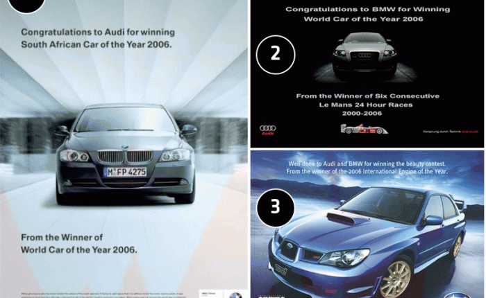 Bmw Vs Audi Vs Mercedes Billboards War Gallery Drive