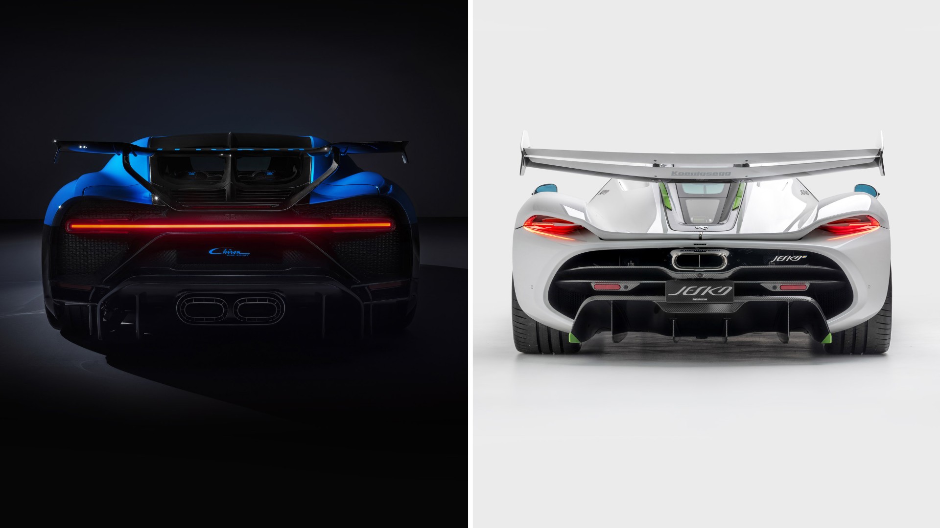 Bugatti Chiron Pur Sport VS Koenigsegg Jesko