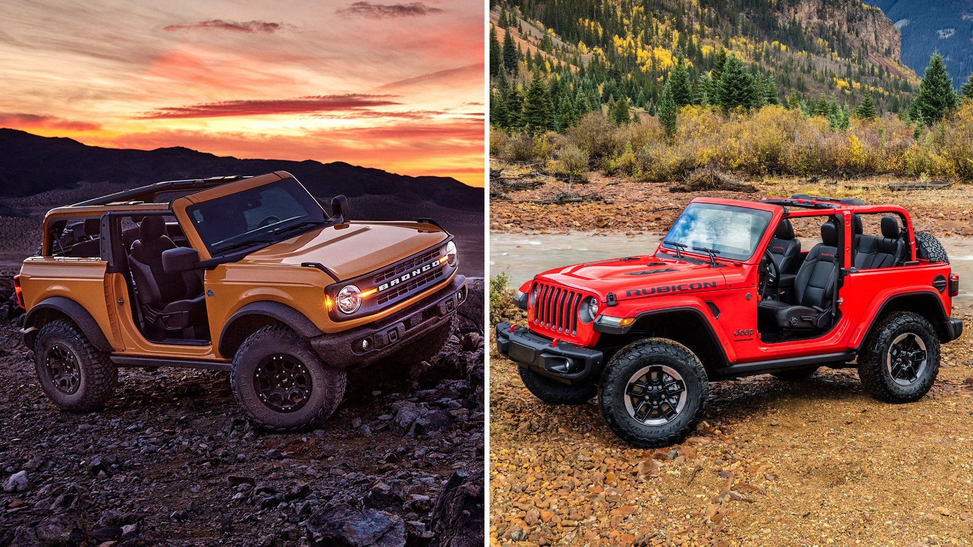 Ford Bronco VS Jeep Wrangler
