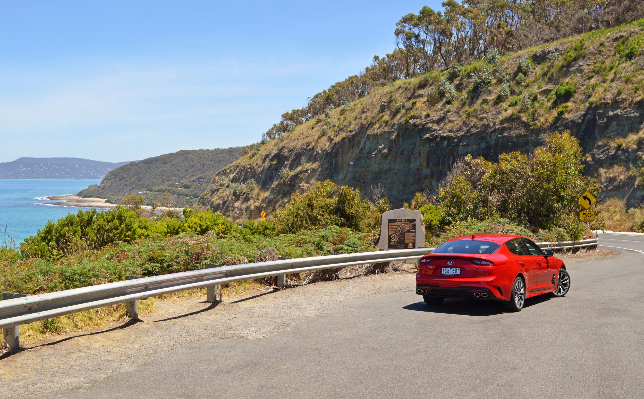 Kia Stinger at the Great Ocean Road