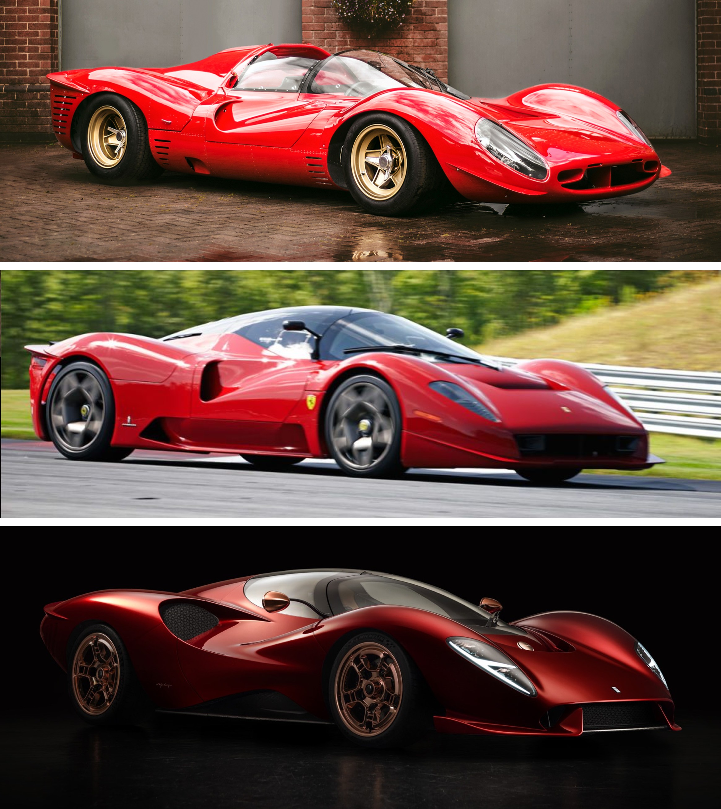 Ferrari VS Glickenhaus VS De Tomaso