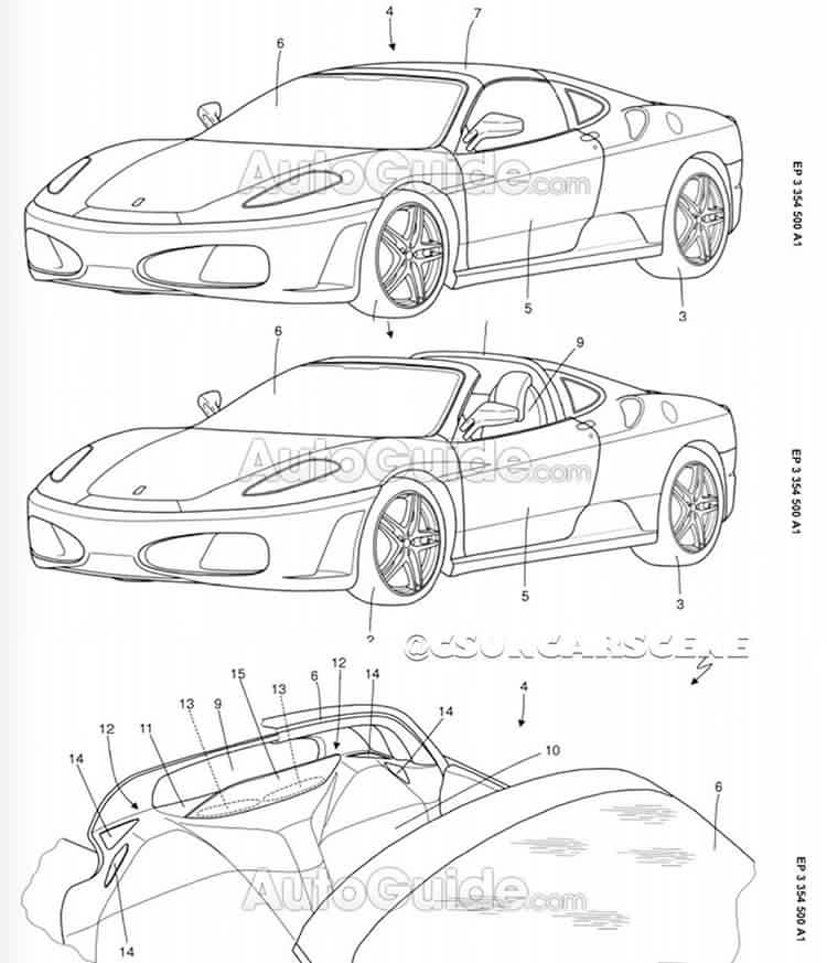 Ferrari Targa Top Patent