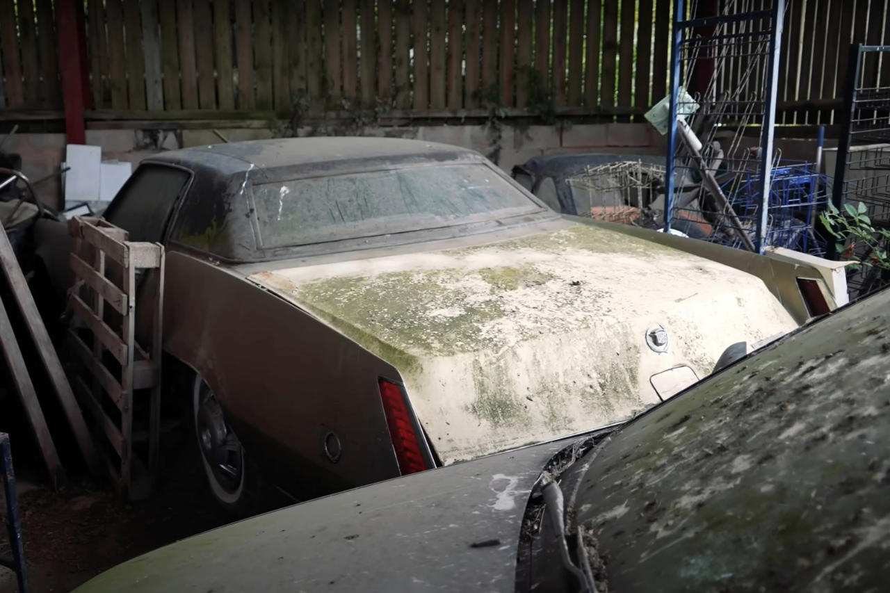 Συλλογή από παλιές Jag, Rolls, MG, Cadillac… Εγκαταλειμμένες από… μαφιόζο