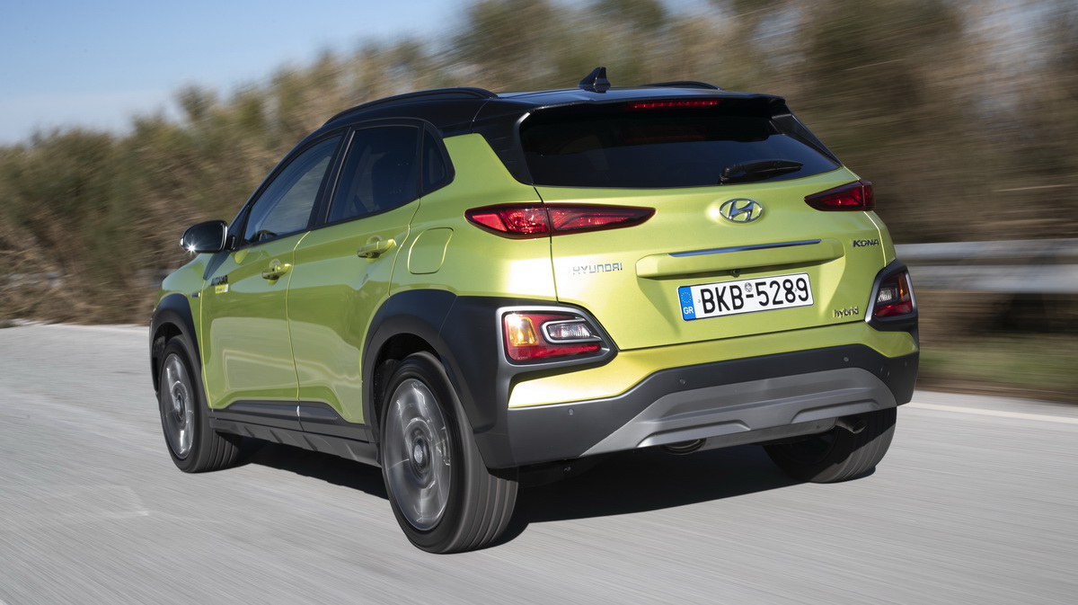 Hyundai Kona Hybrid_rear tracking