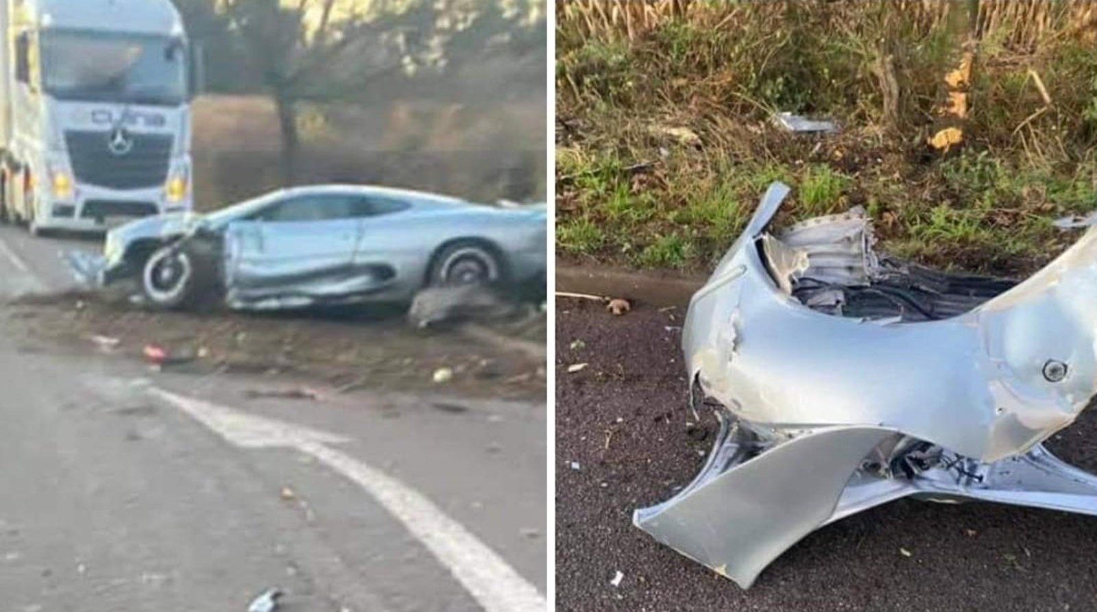 Jaguar XJ220 crash