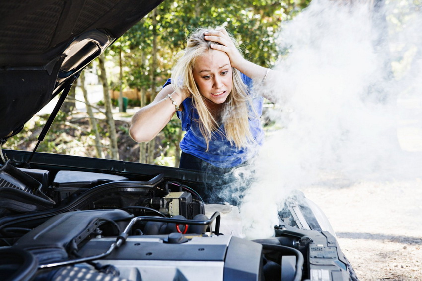 overheating car radiator