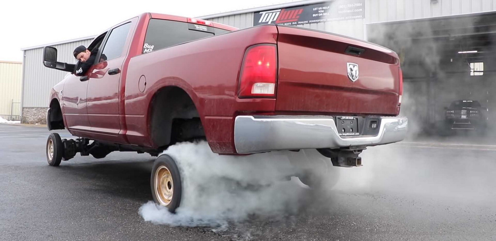 Ram tiny wheels burnout