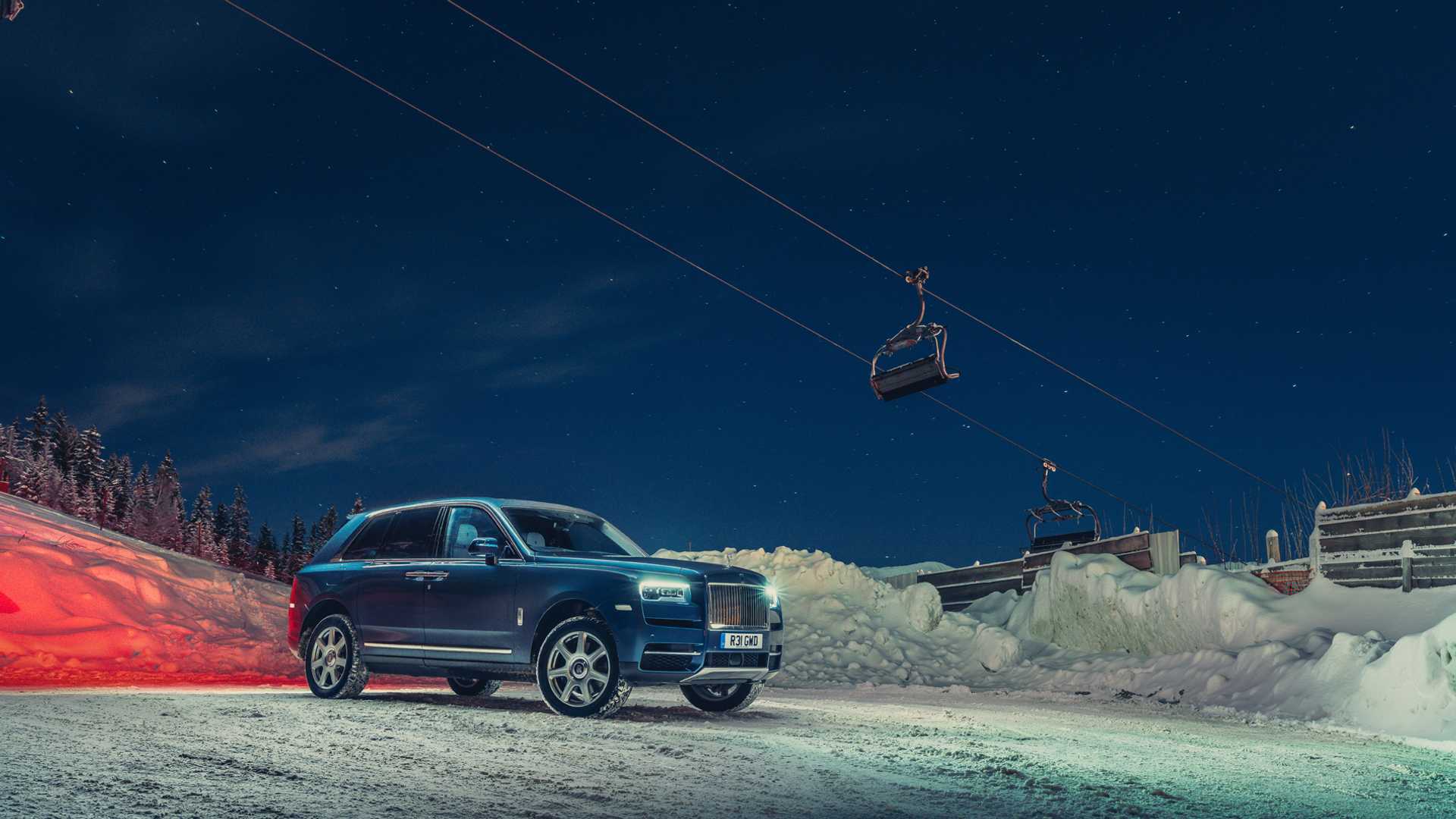 Rolls-Royce Cullinan ski resort taxi