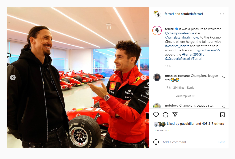 Zlatan Fiorano with Leclerc