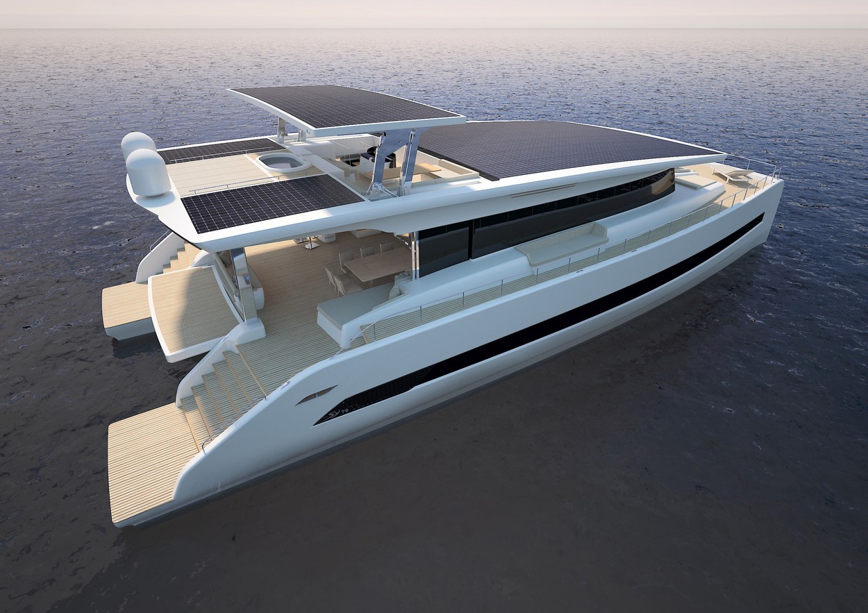 Solar electric Silent 55 yacht