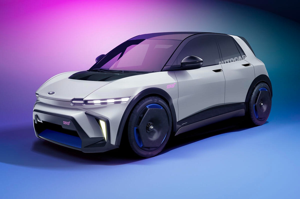 Subaru small ev render
