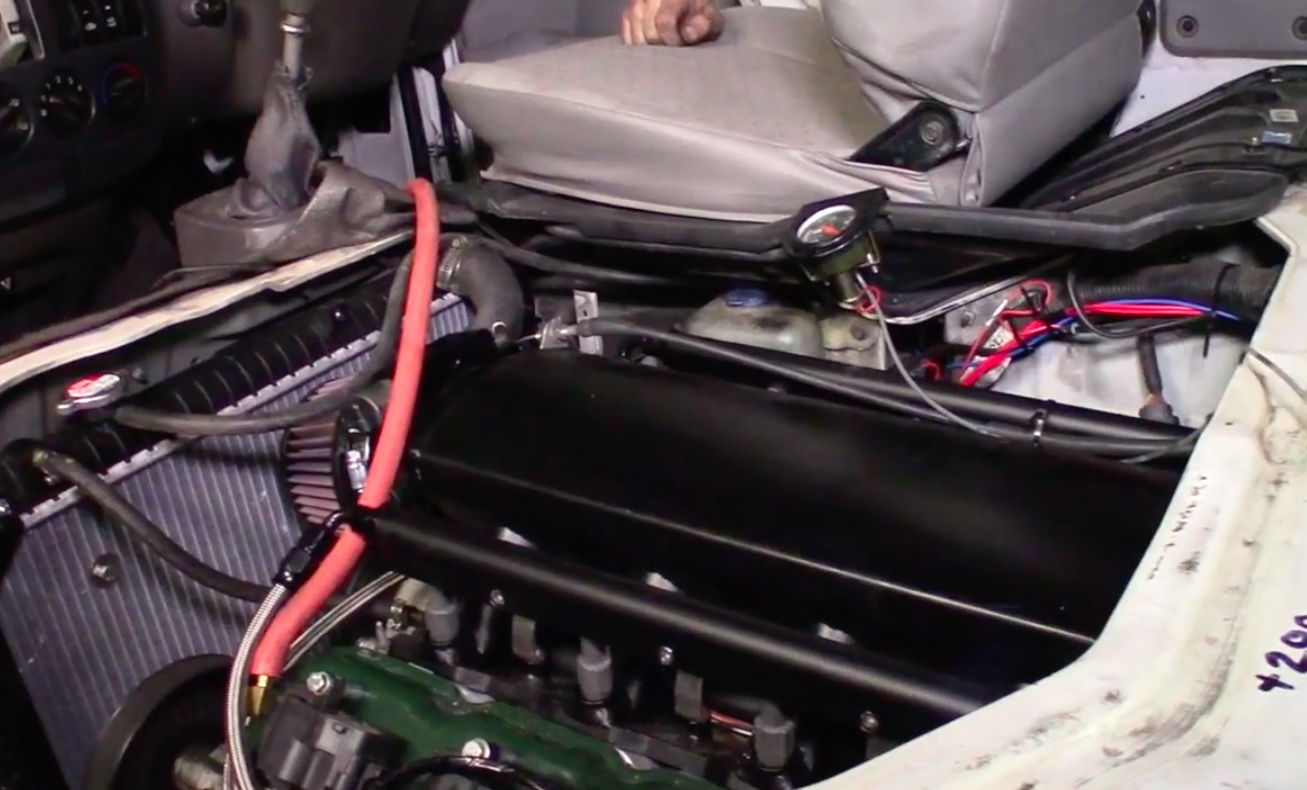 V12LS engine in Kia van