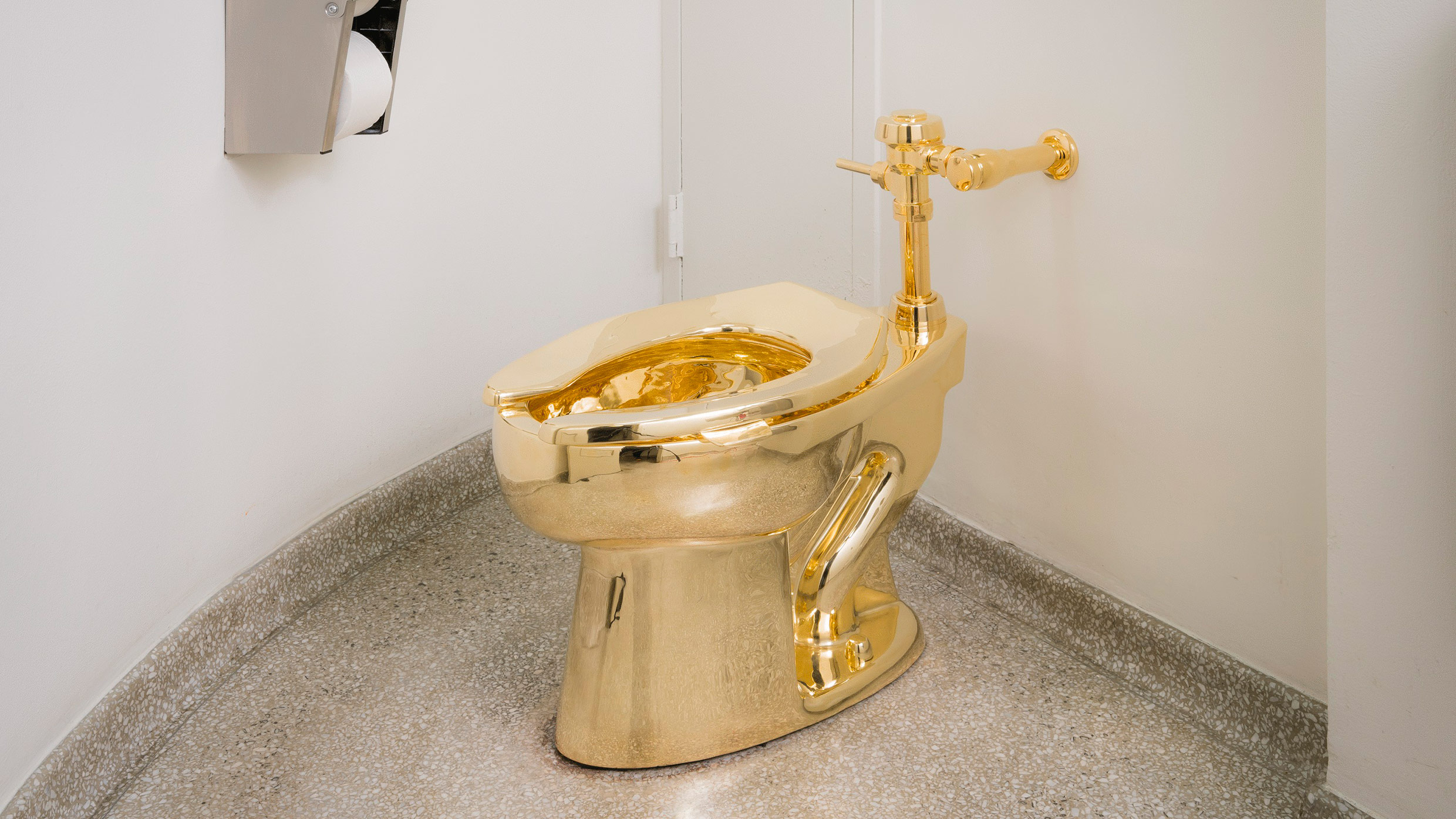 Golden toilet