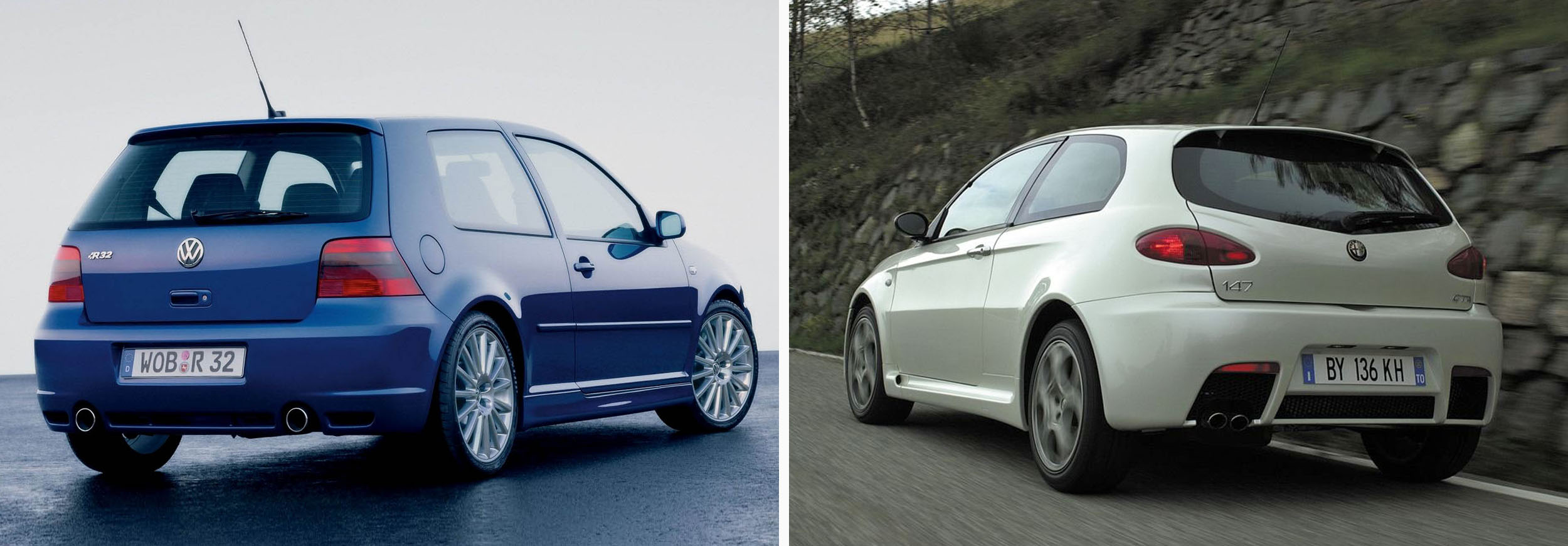 VW Golf IV R32 VS Alfa Romeo 147 GTA