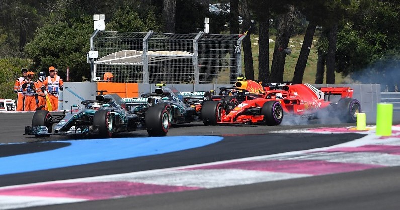 Vettel-Bottas clash French GP