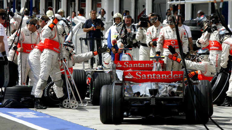 Alonso Hamilton Hungarian GP 2007