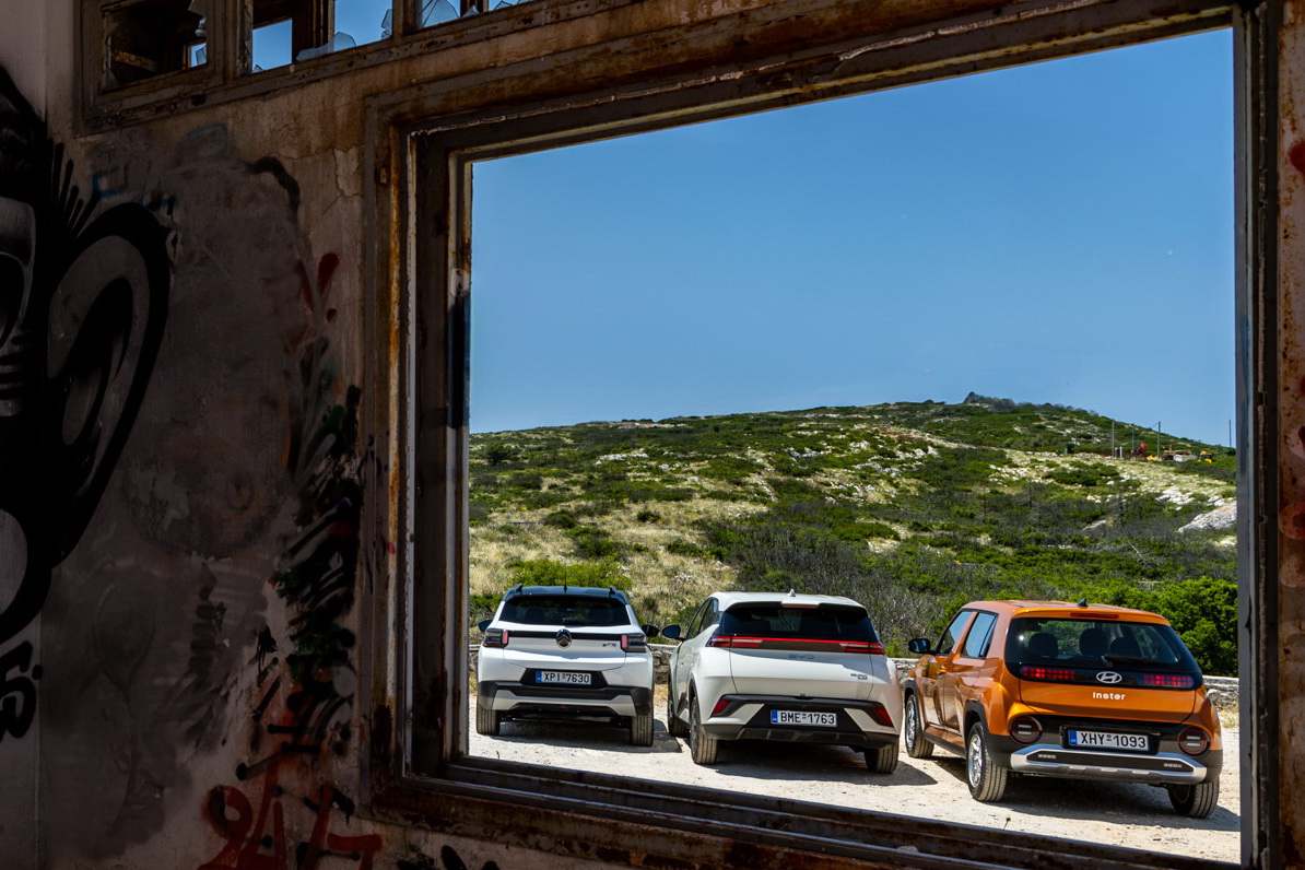 Ηλεκτρικά, test drive: BYD Dolphin Surf vs Citroën ë-C3 vs Hyundai Inster/Photo © DRIVE Media Group/Thanassis Koutsogiannis