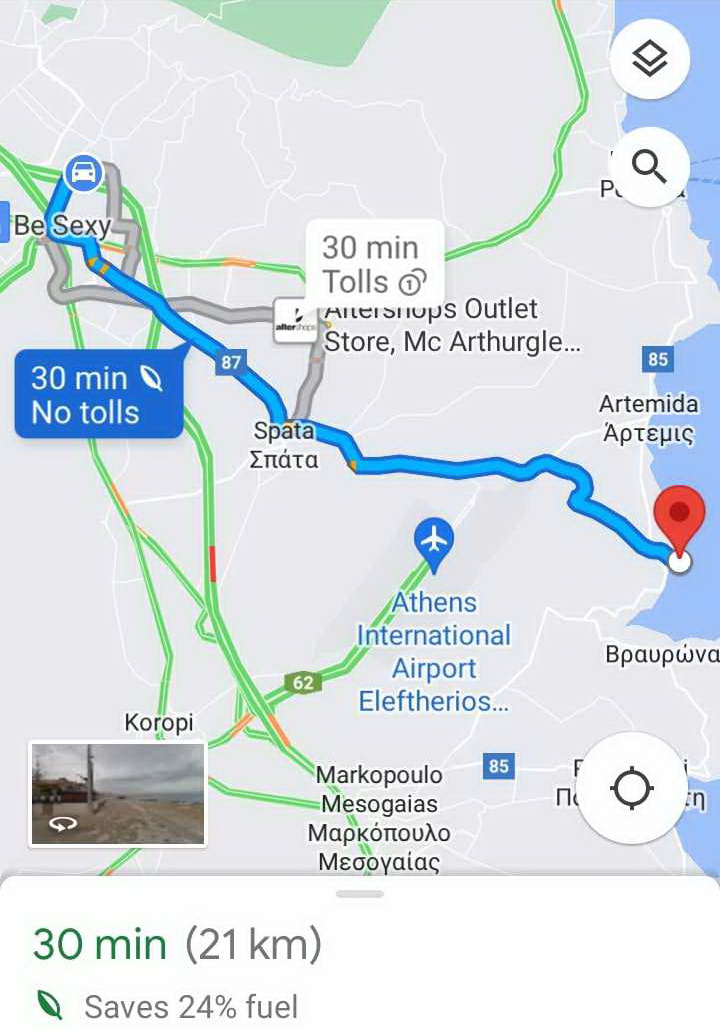 Google Maps eco-friendly routes