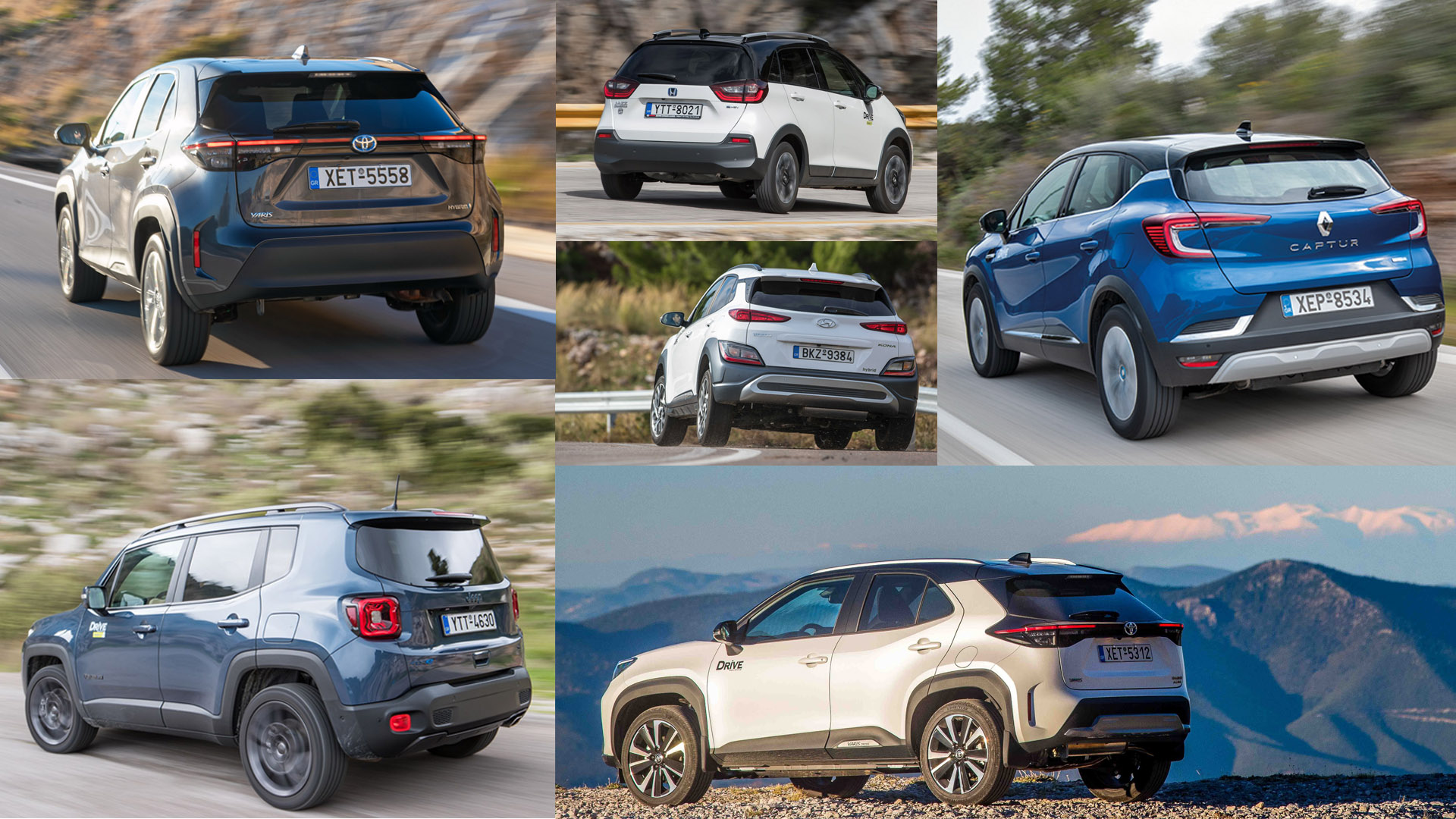 Hybrid B-SUV comparative market test, photo credits DRIVE Magazine/Thanassis Koutsogiannis