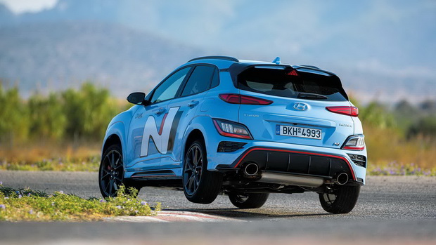 Hyundai Kona N @ Megara Circuit, phtoto credit DRIVE/Thanassis Koutsogiannis