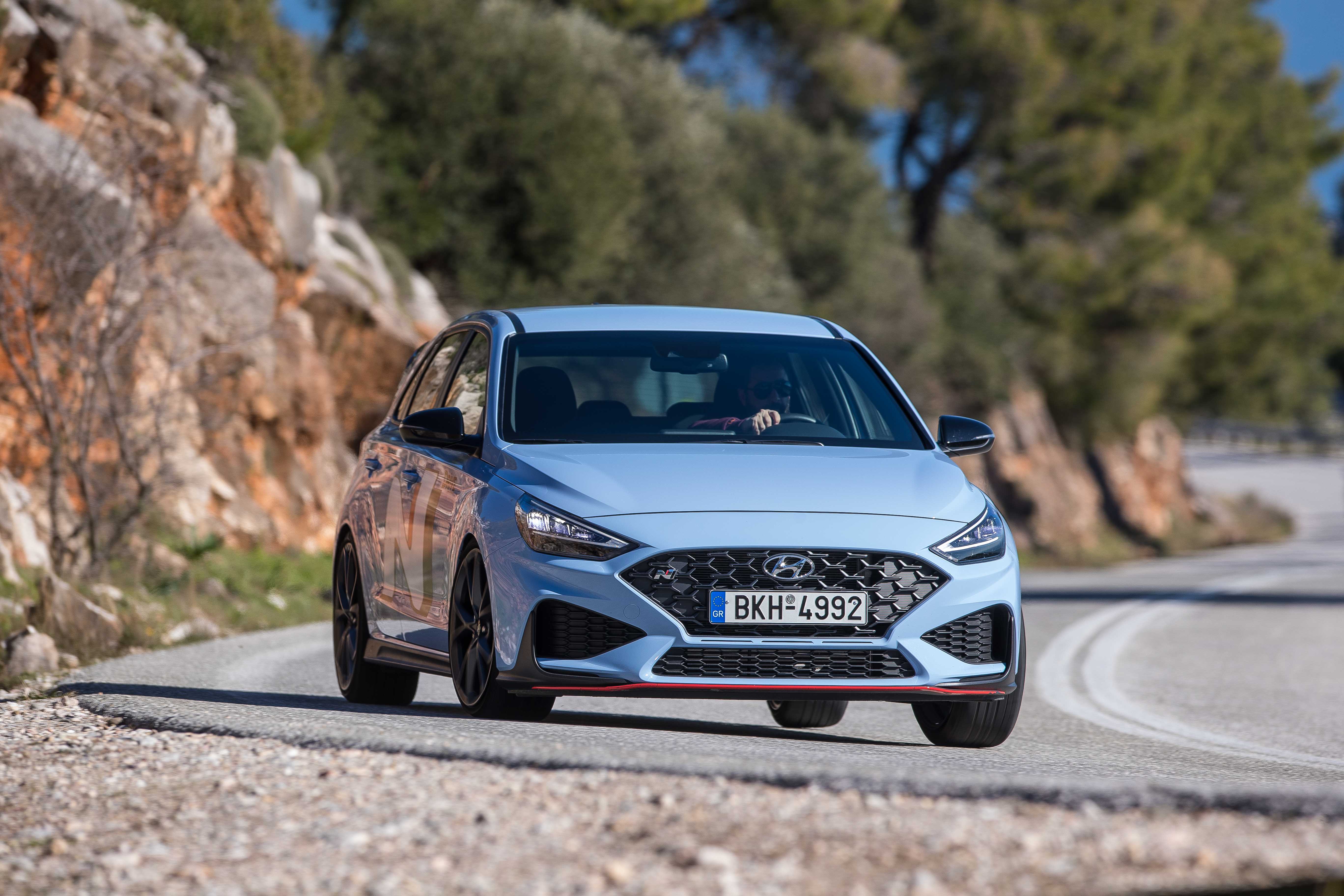 Test Drive: Hyundai i30 N & i30N DCT corner, Photo credits DRIVE Media Group/Thanassis Koutsogiannis