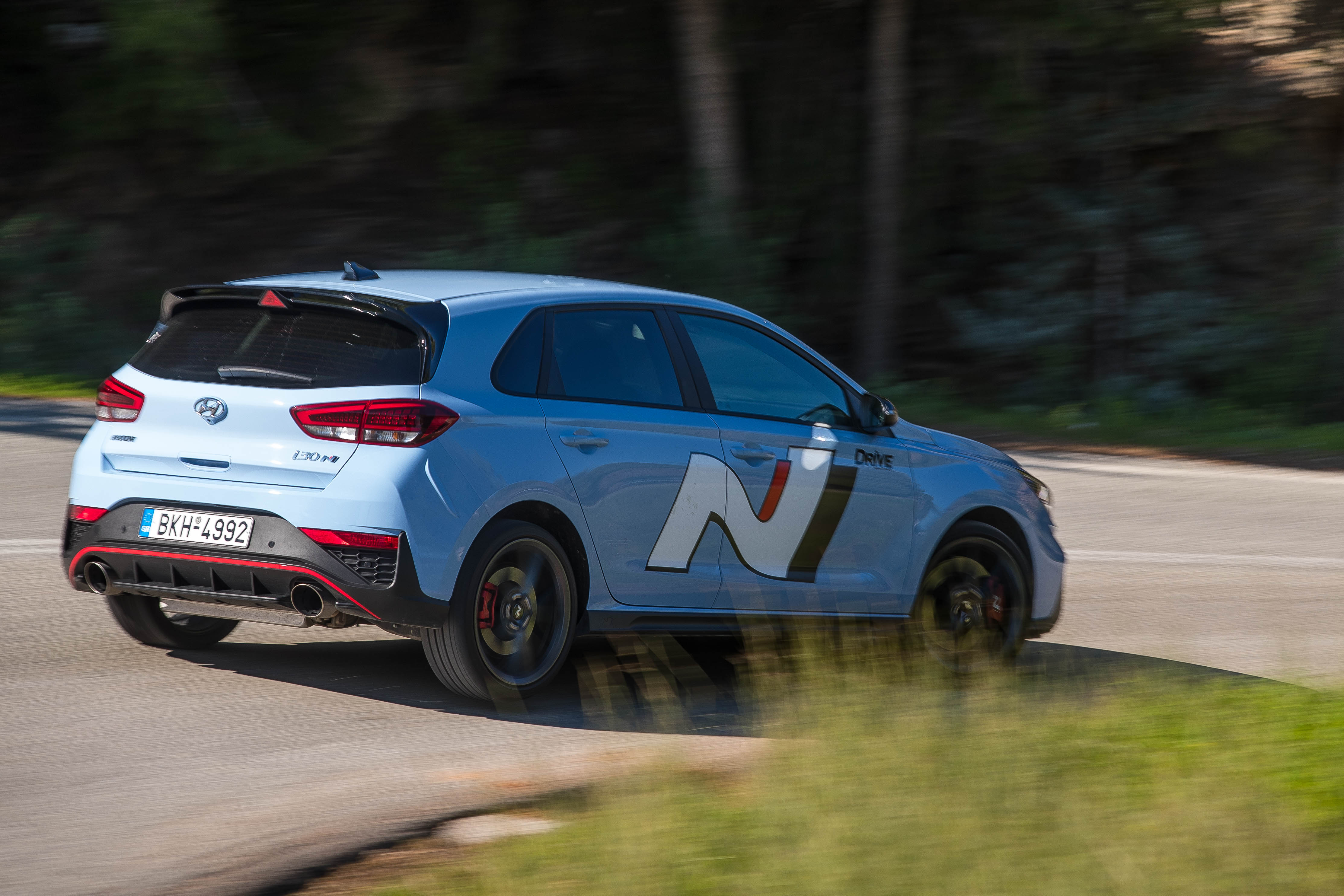 Test Drive: Hyundai i30 N & i30N DCT panning, Photo credits DRIVE Media Group/Thanassis Koutsogiannis