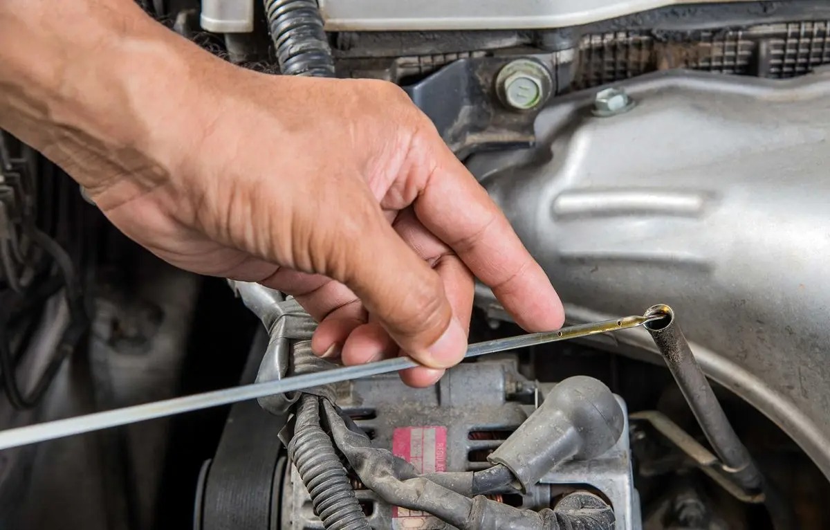 car engine oil check