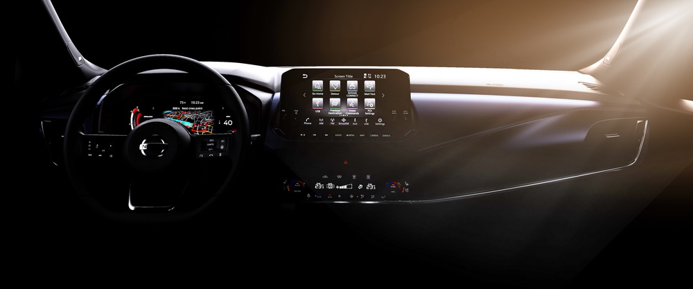 Nissan Qashqai 2021 dashboard teaser