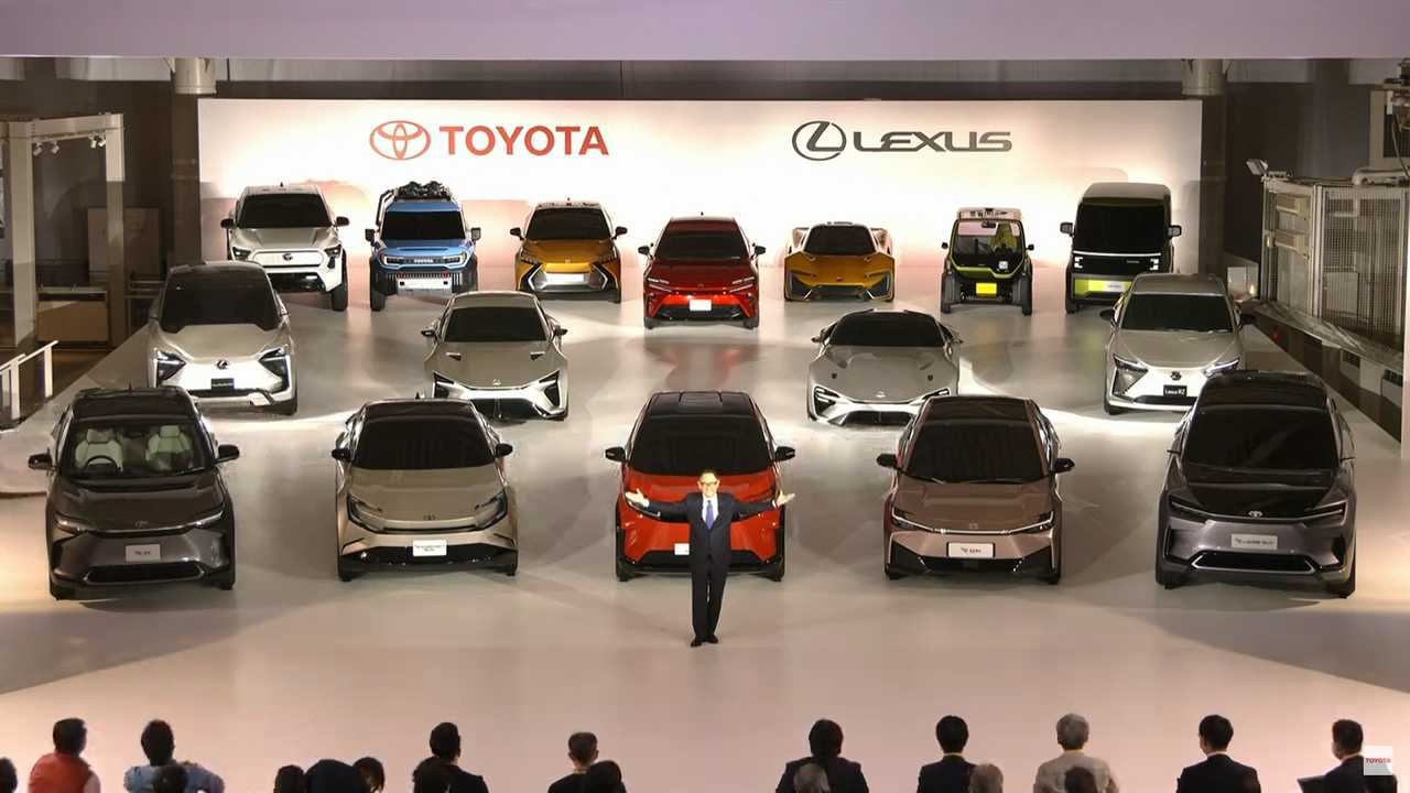 Toyota planned EV line-up
