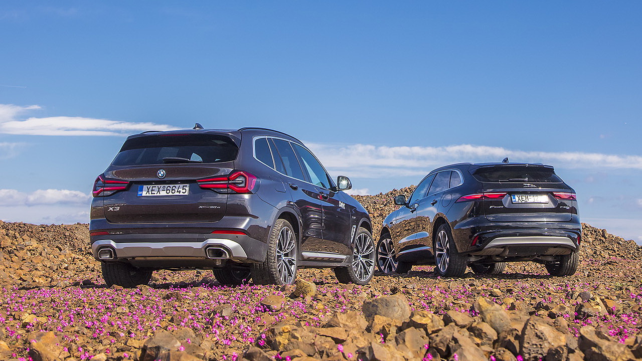 SUV PHEV comparative test: BMW X3 xDrive30e vs Jaguar F-Pace P400e - Photo credits DRIVE Magazine/Thanassis Koutsogiannis