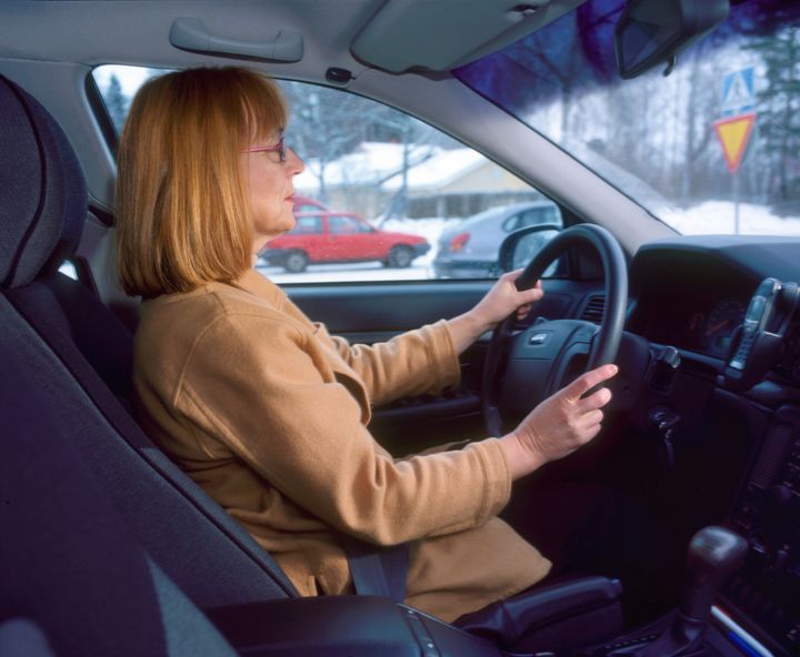 woman driving