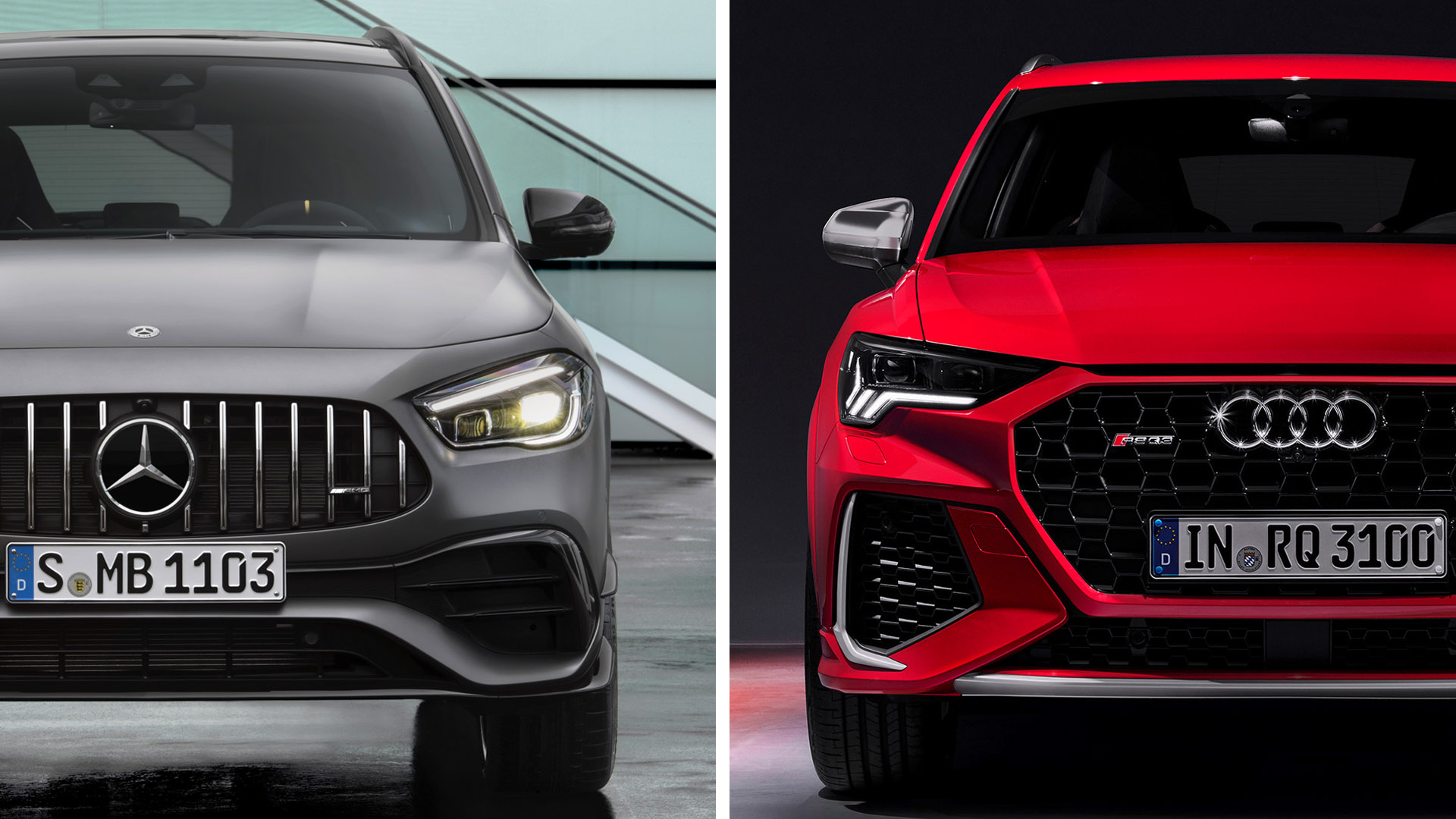 Ψηφίστε MercedesAMG GLA 45 S ή Audi RS Q3; Drive