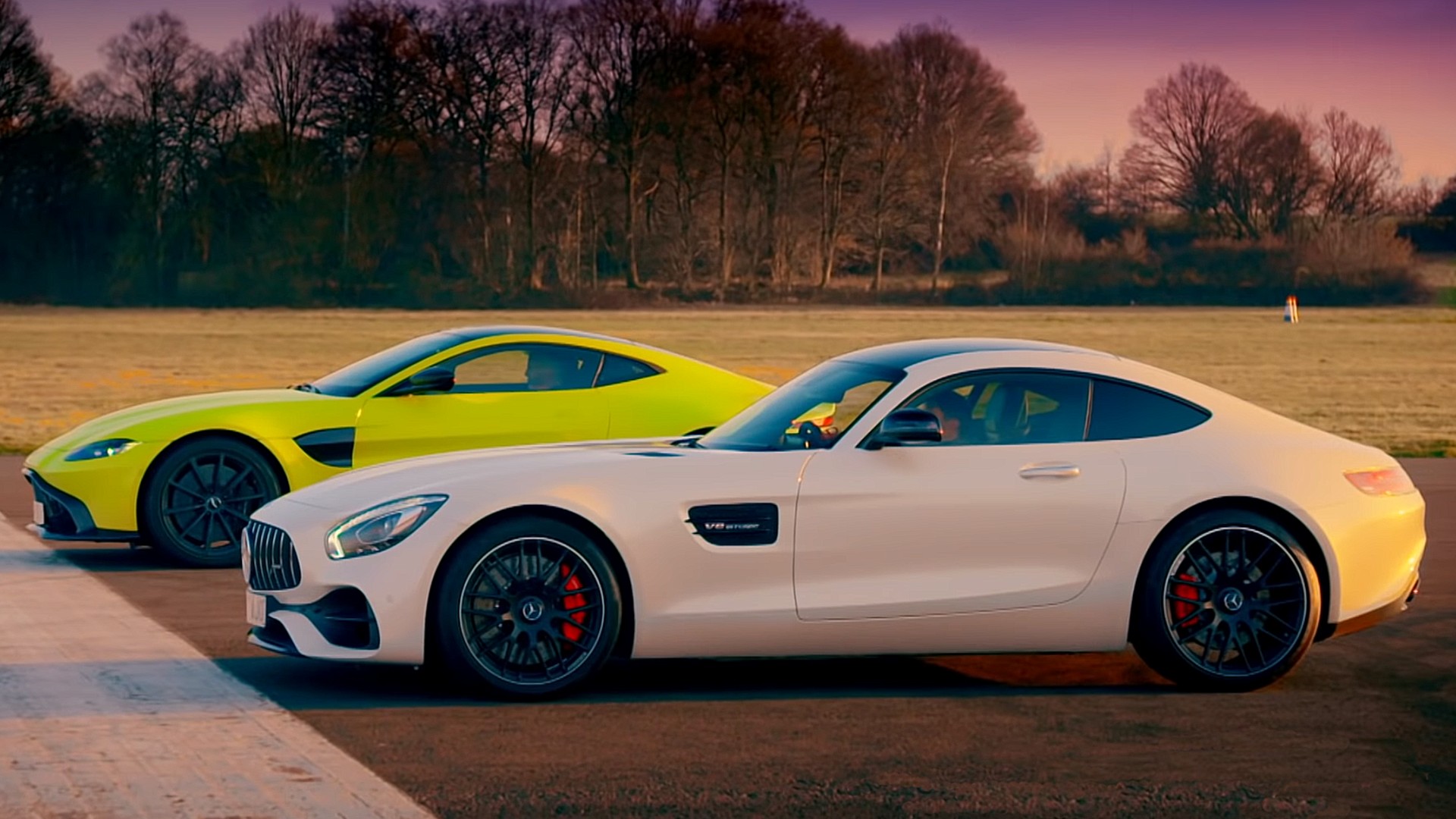Drag Race Aston Martin V8 Vantage Vs Mercedes Amg Gt S