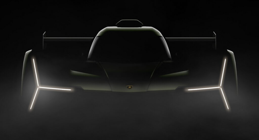 Il prototipo da corsa LMDh di Lamborghini mostra la strada