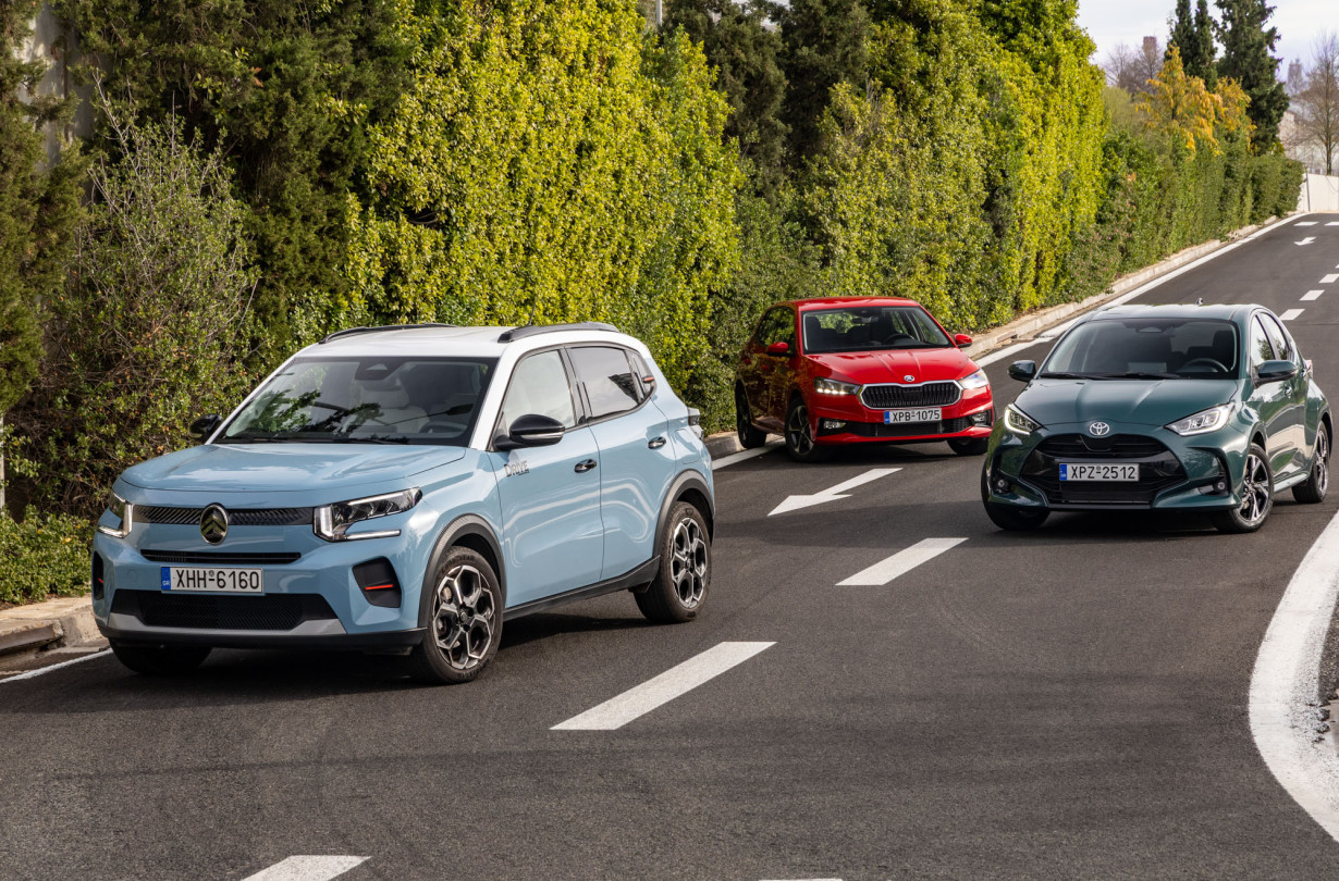 Test drive: Citroën C3 vs Škoda Fabia vs Toyota Yaris, Photo © DRIVE Media Group/Thanasis Koutsogiannis