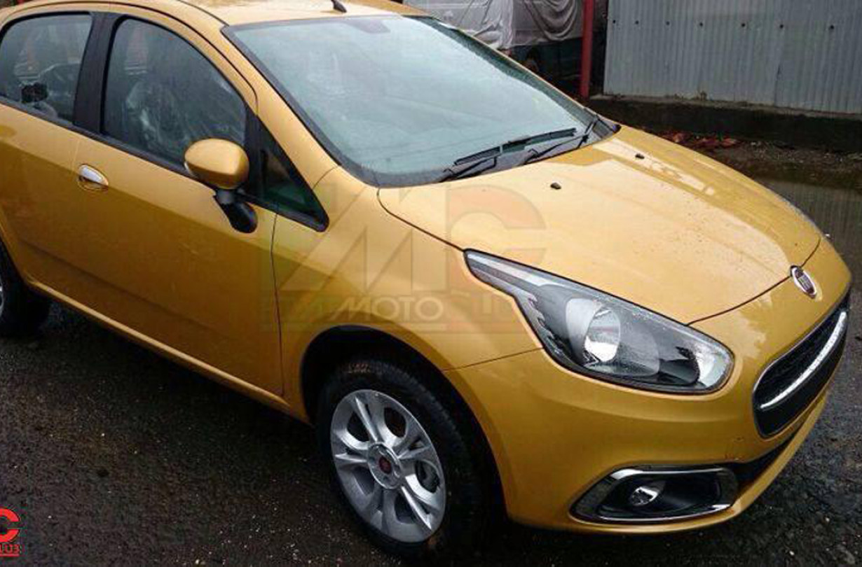 Fiat Punto 2014 leaked, frontal view