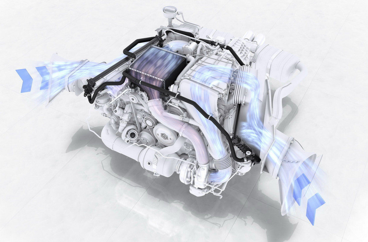 Porsche flat-four engine