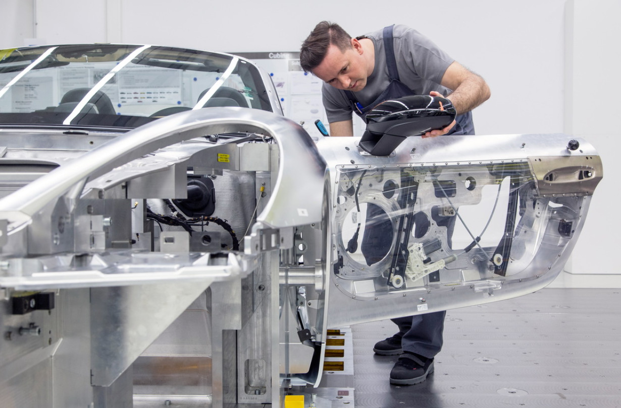 Porsche production line