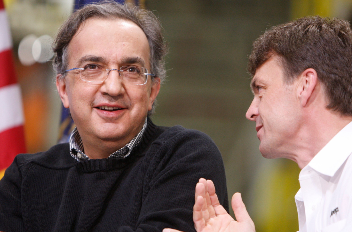 O Sergio Marchionne με το διευθύνοντα σύμβουλο της Jeep, Mike Manley.