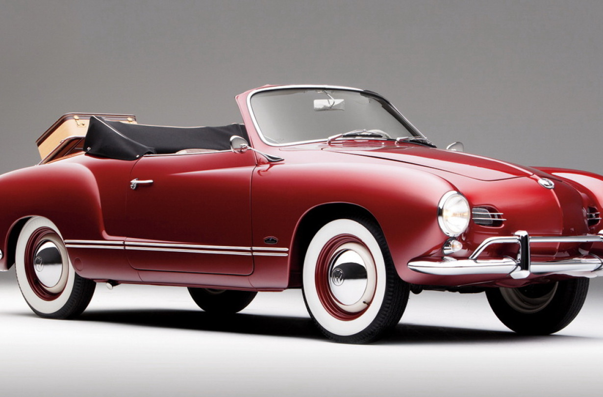Μόλις το ξεσκέπαζες, το Karmann-Ghia Cabriolet αποκτούσε αυτοπεποίθηση, κάνοντας δυνατό εφέ. Volkswagen Karmann-Ghia Cabriolet 1958-1974