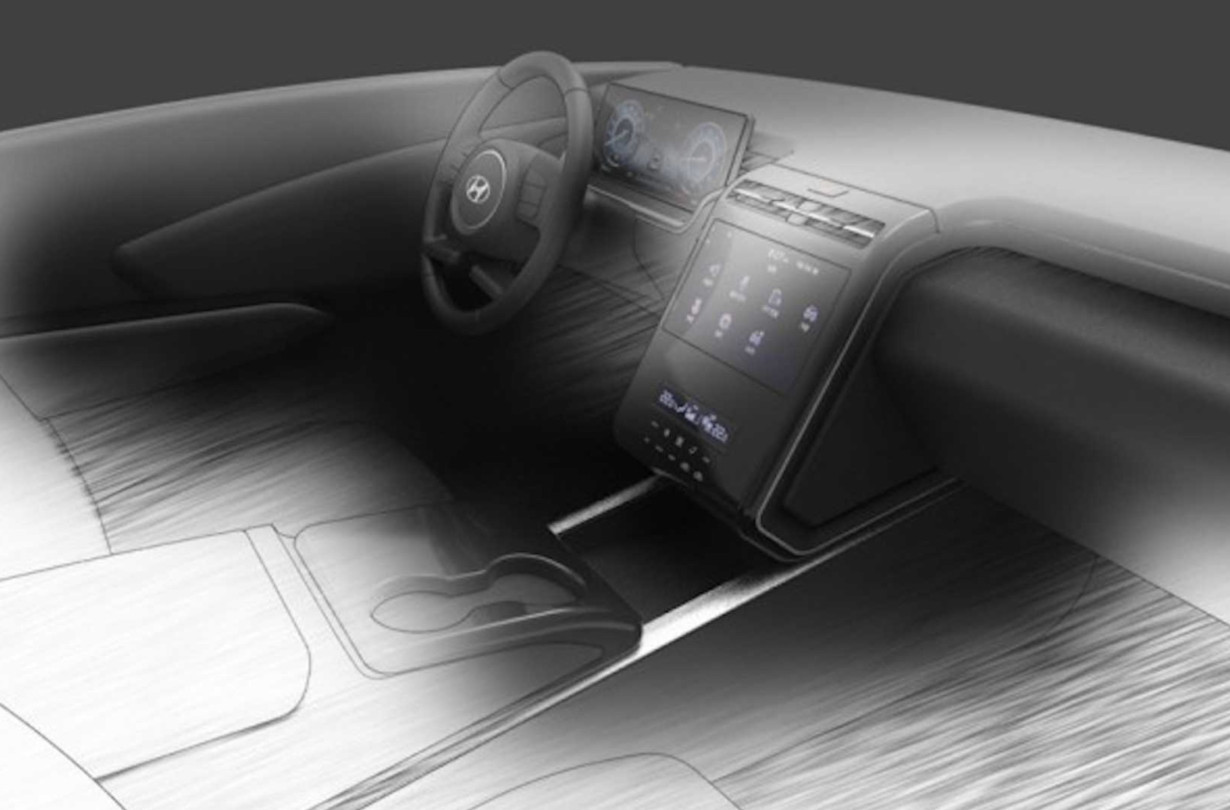 Hyundai Tucson 2020 dashboard render