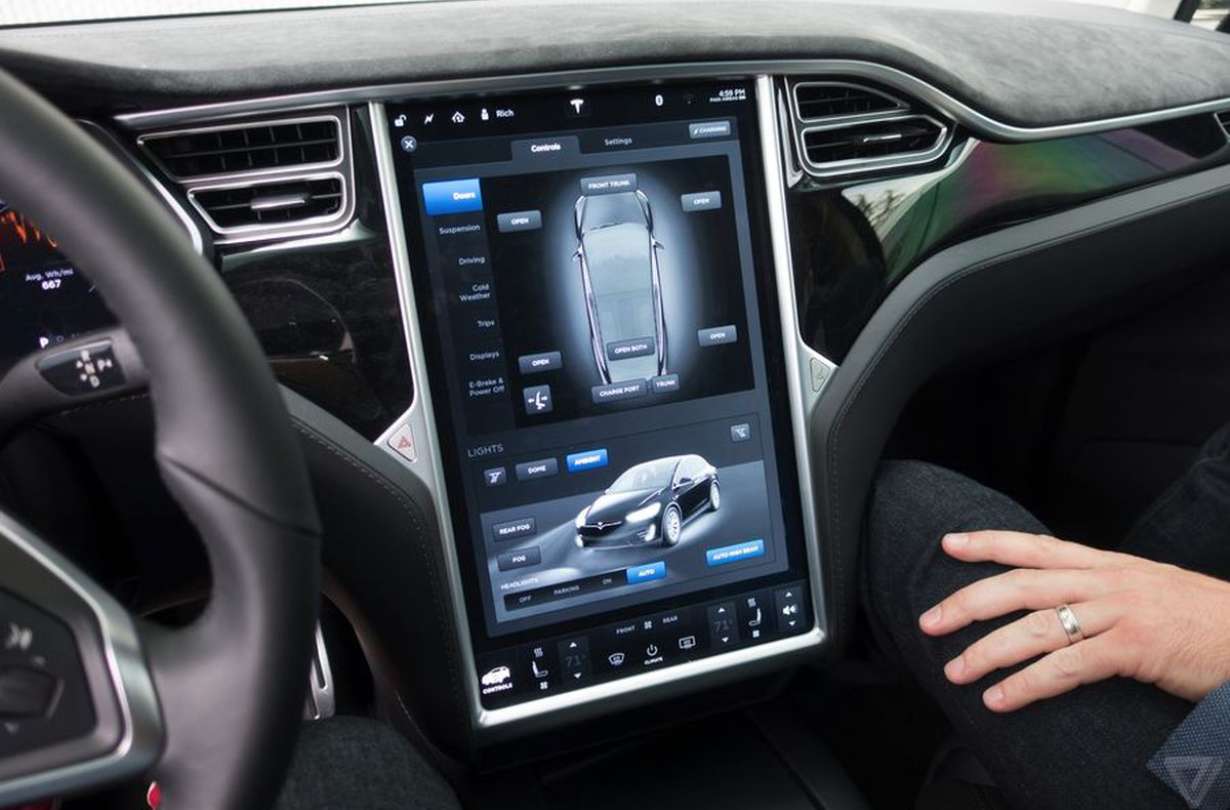 Tesla Model X dashboard