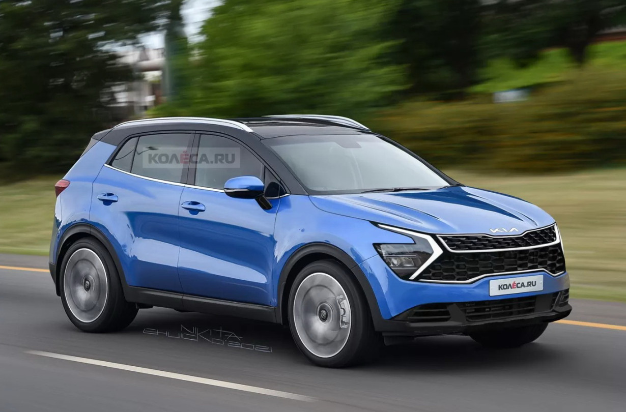 Kia Sportage 2021, rendered by Nikita Chucko/kolesa