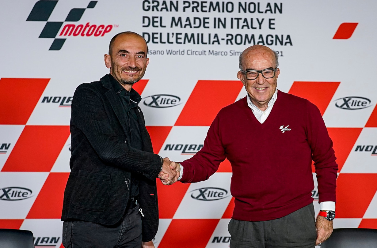O Claudio Domenicali, CEO της Ducati Motor Holding και ο Carmelo Ezpeleta, CEO της Dorna Sports. Claudio Domenicali, Carmelo Ezpeleta