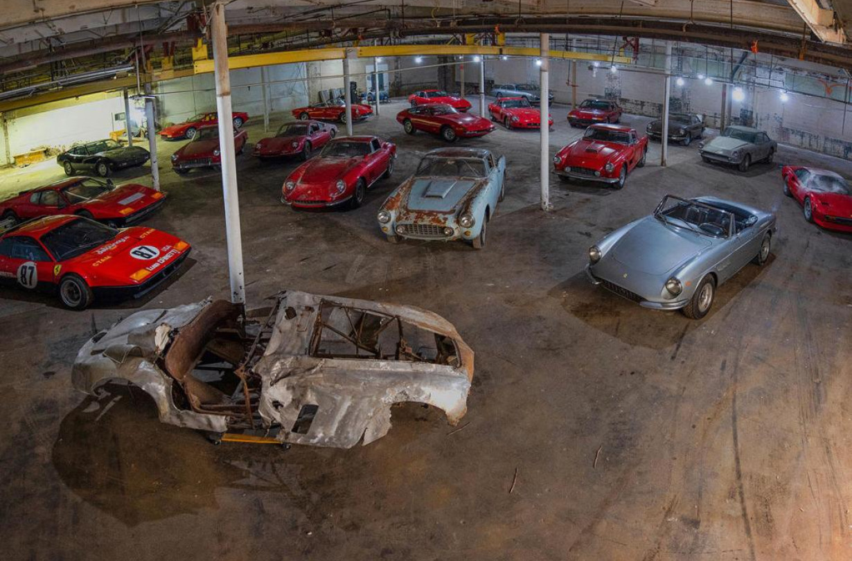 20 Ferraris, calafrios e rimas, em armazenamento!