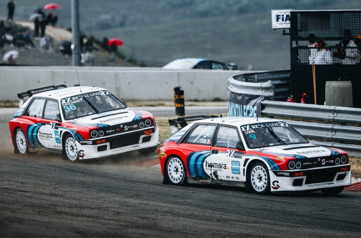 680 άλογα και 0-100 km/h σε 1,8" για τις ηλεκτρικές Lancia Delta Evo-E. Lancia Delta Rallycross